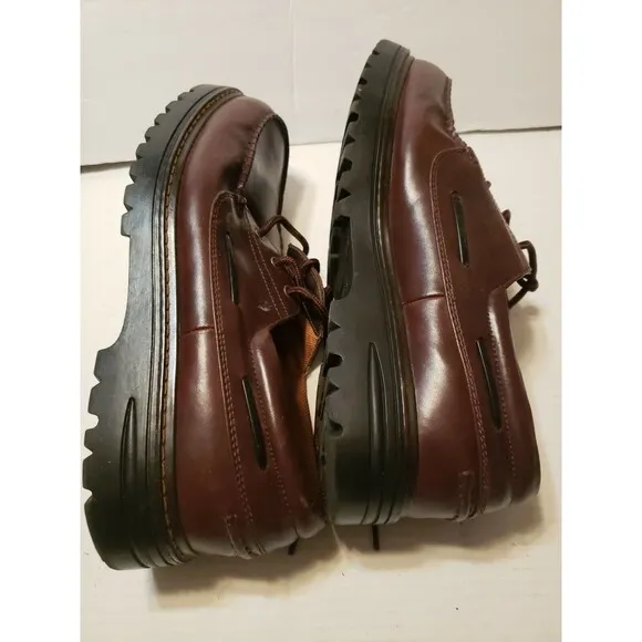 Street State Men's Dark Brown Dress Shoes Lace-Up Oxfords Size 13w