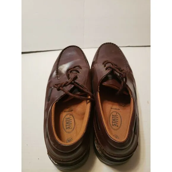 Street State Men's Dark Brown Dress Shoes Lace-Up Oxfords Size 13w