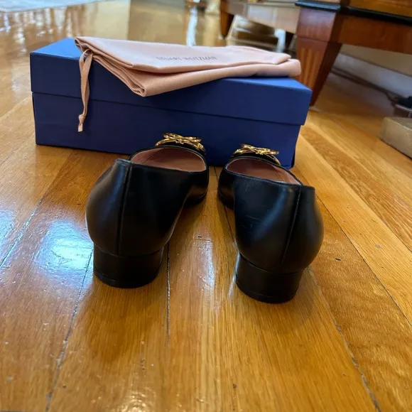 Stuart Weitzman Anicia 25 black leather shoes size 8