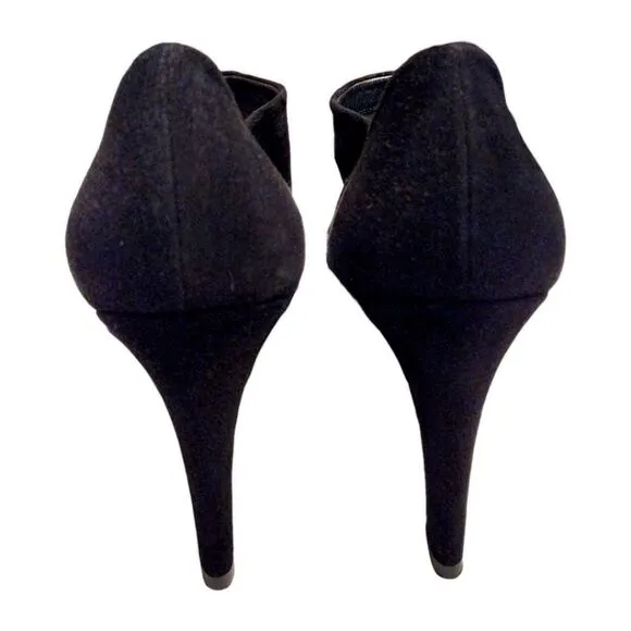 Stuart Weitzman 'Aokhi' Pointed Toe Suede Bootie with 4&quot; Heel, Black, Size 8.5 M