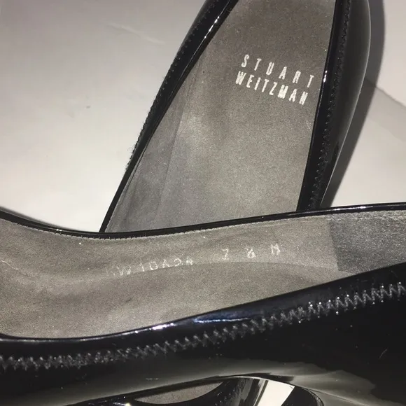 STUART WEITZMAN BLACK SHOES SIZE 7 1/2 M​​​
