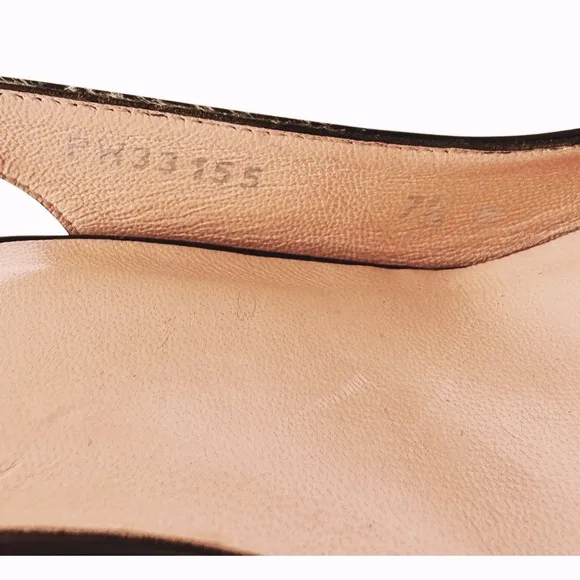 Stuart Weitzman Jean Black Patent Cork Wedge Sandal | 7.5