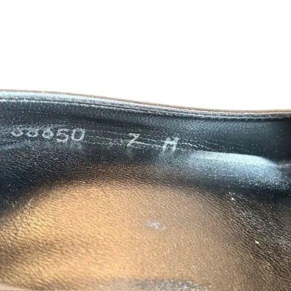 Stuart Weitzman Leather Silver Metallic Peep-Toe Heels – Size 7 Made is Spain