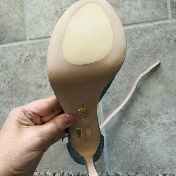 Stuart Weitzman nudistdisco heels new no box