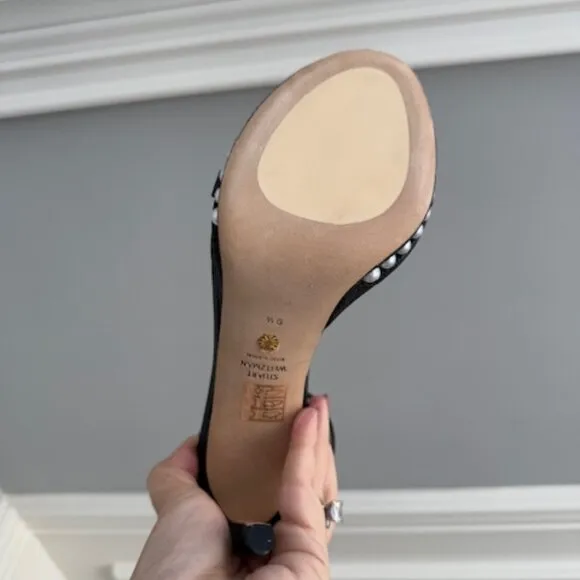 Stuart Weitzman nudistdisco heels new no box