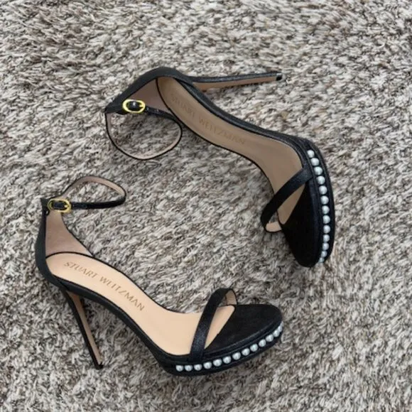 Stuart Weitzman nudistdisco heels new no box