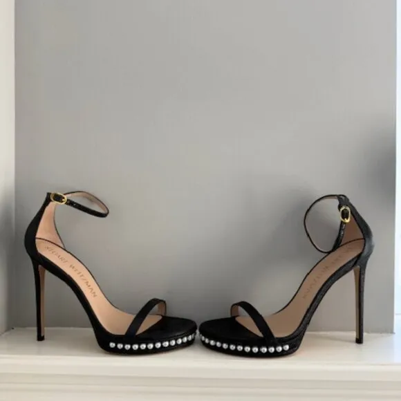 Stuart Weitzman nudistdisco heels new no box