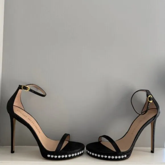 Stuart Weitzman nudistdisco heels new no box