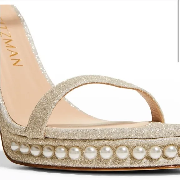 Stuart Weitzman Nudistdisco Pearl Platform Sandals