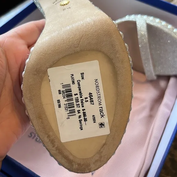 Stuart Weitzman Nudistdisco Pearl Platform Sandals