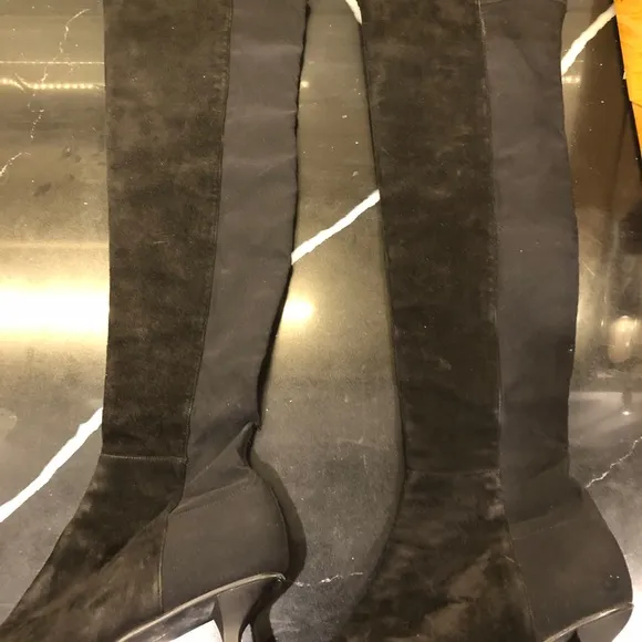 Stuart Weitzman over the knee Boots, it’s a 2 inch heel.