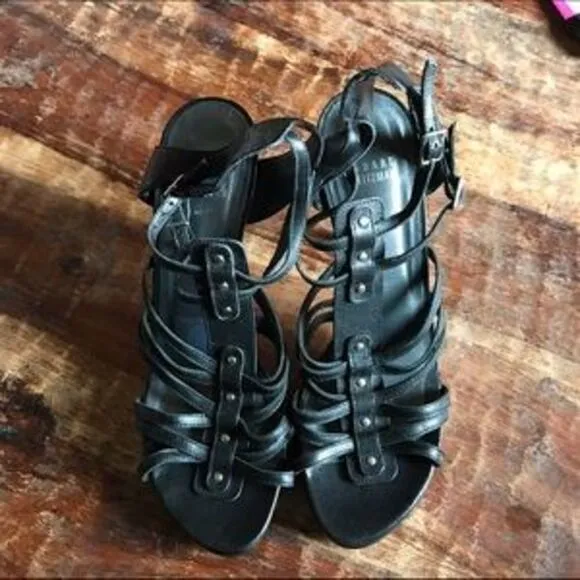 Stuart Weitzman Strappy Sandals.