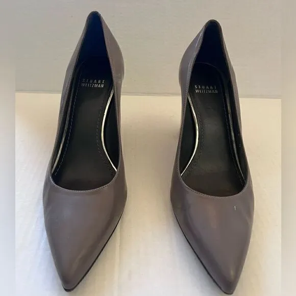 Stuart Weitzman Taupe Block Heel size 9 N