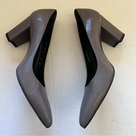 Stuart Weitzman Taupe Block Heel size 9 N