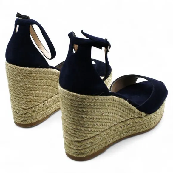 Stuart Weitzman Women S Nudistcurve Platform Wedge Espadrille Sandals