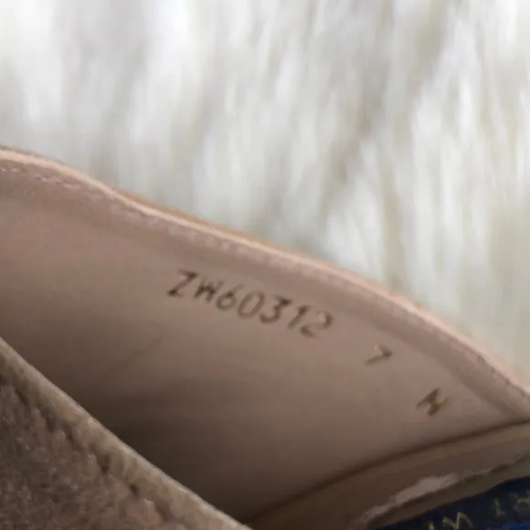 Stuart Weitzman Women's Tan Espadrille Wedge Sandal