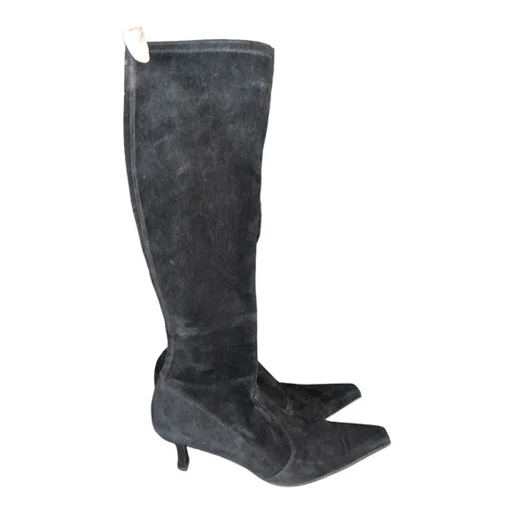 Stuart Weizmann suede sock boots size 6