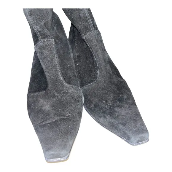 Stuart Weizmann suede sock boots size 6