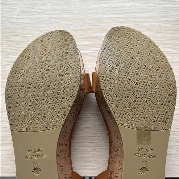 Stuart Weizmann Women's Tan Platform Sandals
