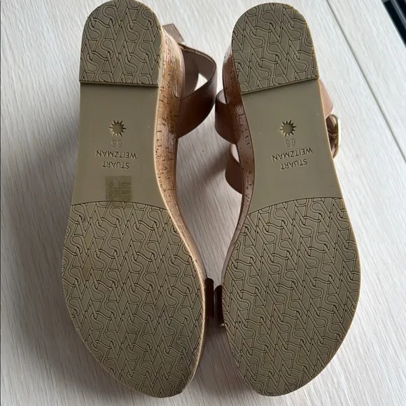 Stuart Weizmann Women's Tan Platform Sandals