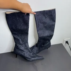 Studio Pollini Sparkle boots with kitten heel