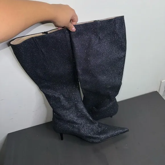 Studio Pollini Sparkle boots with kitten heel