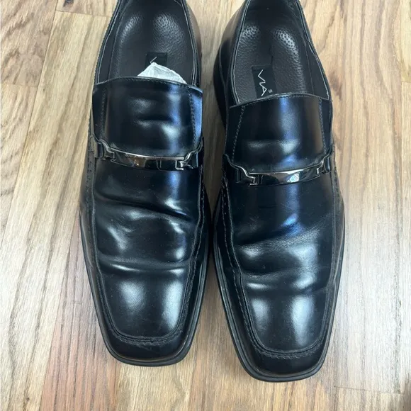 Studio Via Spiga Black Leather Dress Shoes 10 M