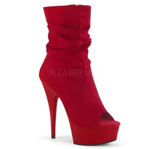 Suede Platform High Heel Ankle Boots