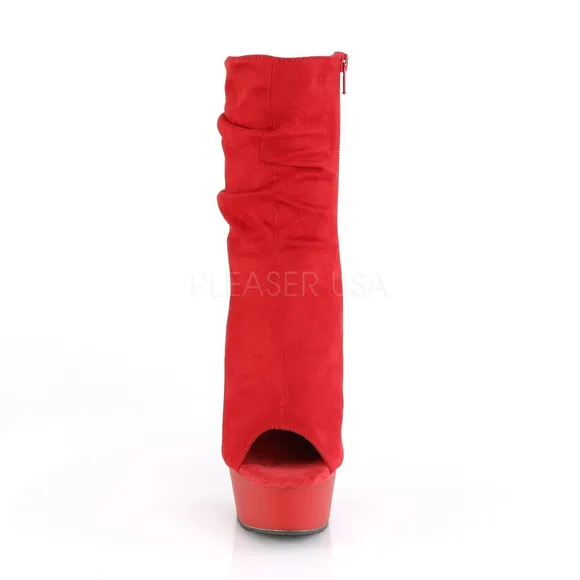 Suede Platform High Heel Ankle Boots