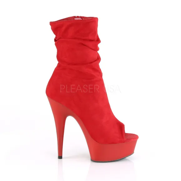 Suede Platform High Heel Ankle Boots