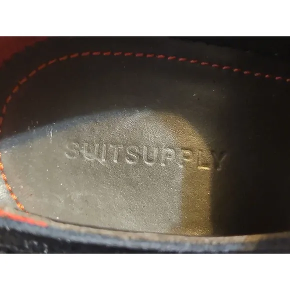Suitsupply Blue Suede Wingtip Dress Shoes Men's Size 8 / 42 Made In Italy