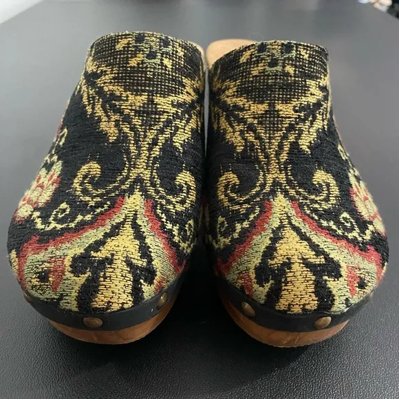 Sundance Cordani Zorba Tapestry Clogs Cyrilla Five Worlds 70s Boho