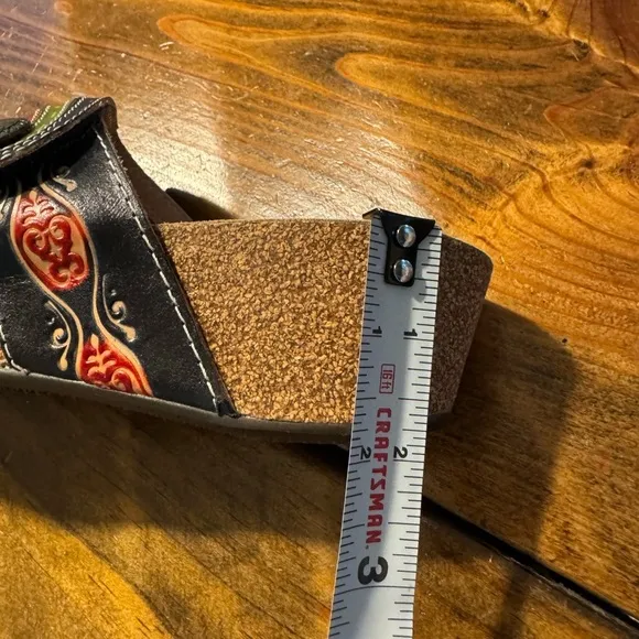 SUPER CUTE! L'ARTISTE sandals platform slides; cork sole NWOT EU Sz 39 (US 8.5)