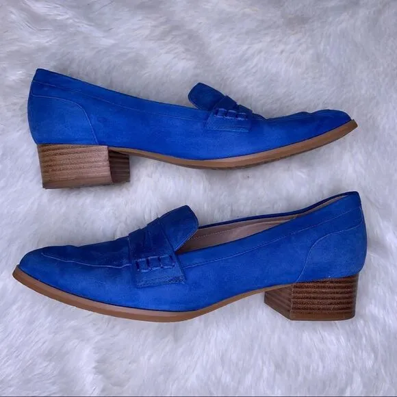 Sz 38 Cobalt Blue Pretty Loafers by Le Saunda