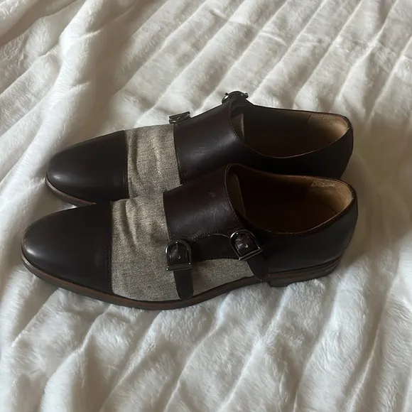 TAFT Double Monk tweed Dress Shoes