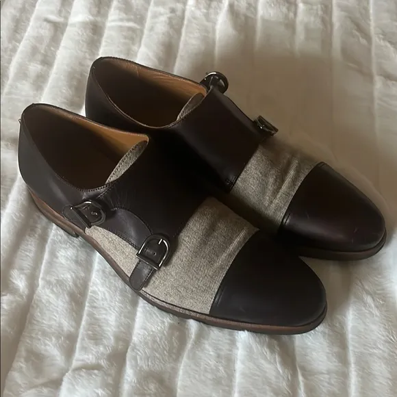 TAFT Double Monk tweed Dress Shoes
