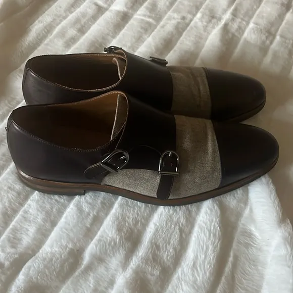 TAFT Double Monk tweed Dress Shoes