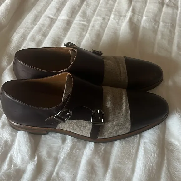 TAFT Double Monk tweed Dress Shoes