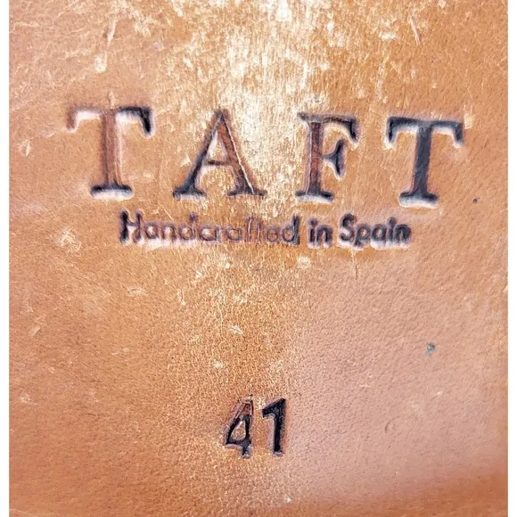 TAFT Men's Saint Handwoven Leather Wingtip Dress Boots - Size 41