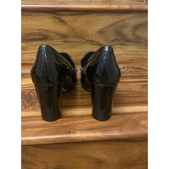 Tahari Size 8 Loren‎ Black Patent Leather Shoes NWOT