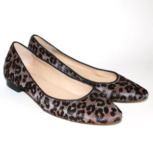 Talbots Leopard Print Ballet Flats in Calf Hair