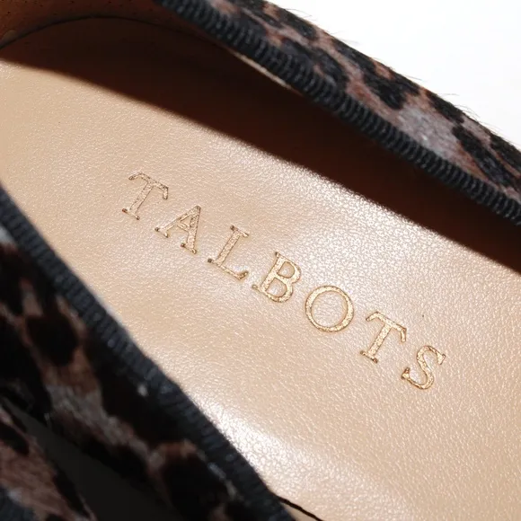 Talbots Leopard Print Ballet Flats in Calf Hair