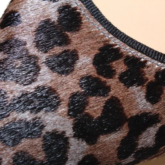 Talbots Leopard Print Ballet Flats in Calf Hair