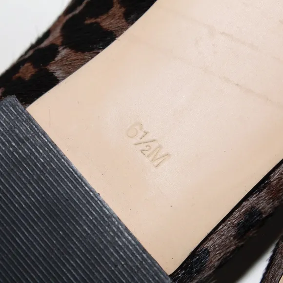 Talbots Leopard Print Ballet Flats in Calf Hair