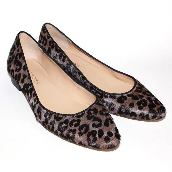 Talbots Leopard Print Ballet Flats in Calf Hair