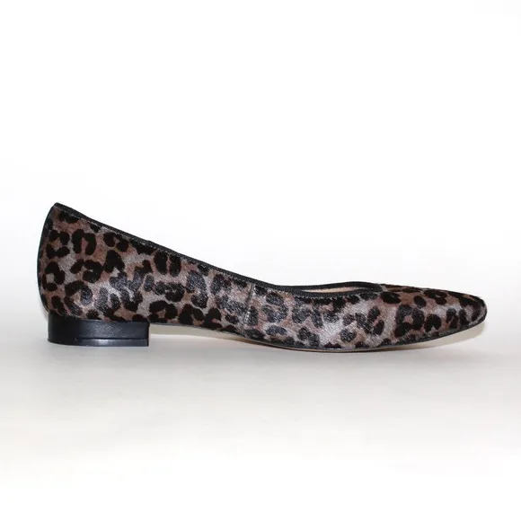 Talbots Leopard Print Ballet Flats in Calf Hair