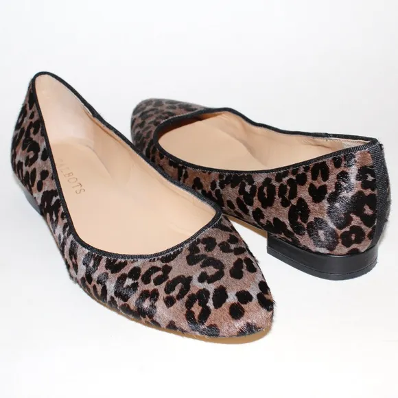 Talbots Leopard Print Ballet Flats in Calf Hair