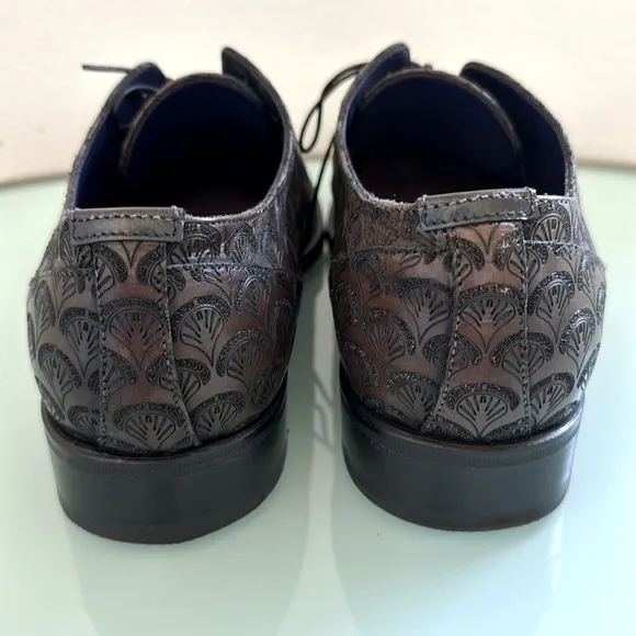 Ted Baker Men’s Brown Leather Lace Up Dress Shoes Size 44 Dust Bags Included