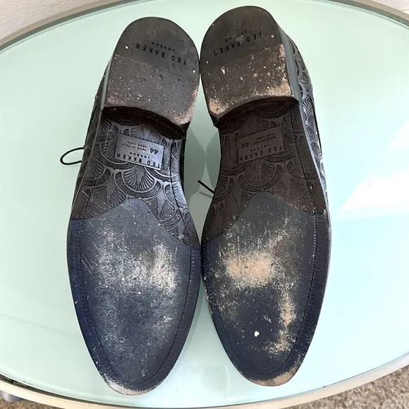 Ted Baker Men’s Brown Leather Lace Up Dress Shoes Size 44 Dust Bags Included
