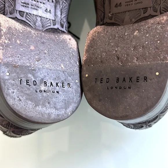 Ted Baker Men’s Brown Leather Lace Up Dress Shoes Size 44 Dust Bags Included